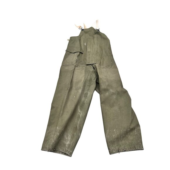 Vintage U.S. Navy Green Foul Weather Jacket & Pants Set Small - Picture 10 of 11